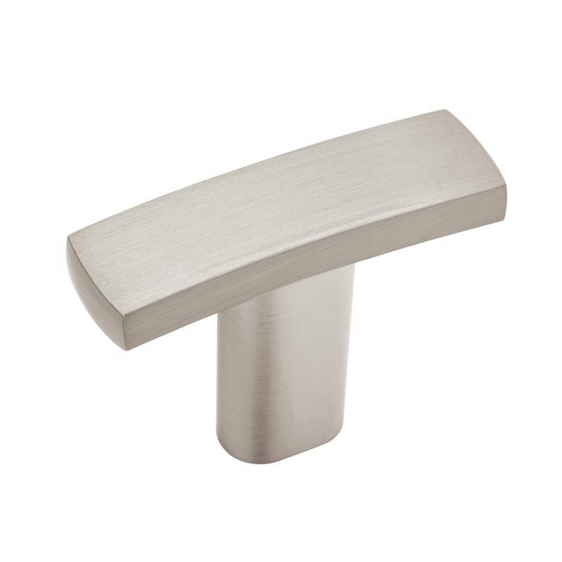 Amerock 6PK37320G10 E Mod Contemporary Rectangle Cabinet Knob Satin Nickel 6 pk