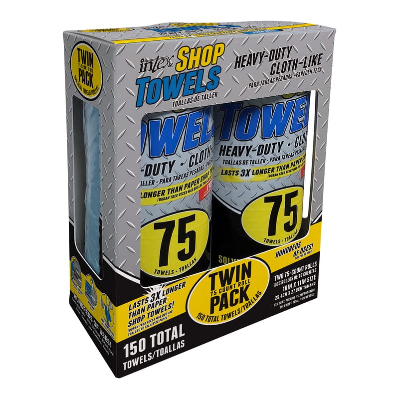 Intex NW-00446-275 Cloth-Like Shop Towels 10 in. W X 11 in. L 75 ct 2 pk