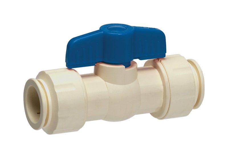 Homewerks 126-8-12-12 1/2 in. CPVC Push Fit Ball Valve Full Port T-Handle For Non-Potable Water