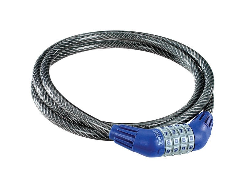 Schlage 999225 3/8 in. W X 5 ft. L Steel 4-Digit Combination Locking Cable