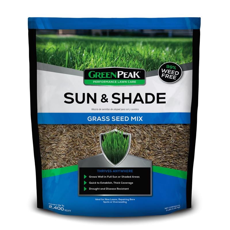 Greenpeak 25941 Mixed Sun or Shade Grass Seed 3 lb