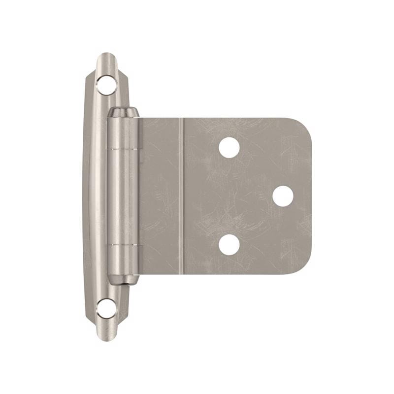 Amerock BPR3428G9 2-15/79 in. W X 2-3/4 in. L Sterling Nickel Silver Steel Self-Closing Hinge 2 pk