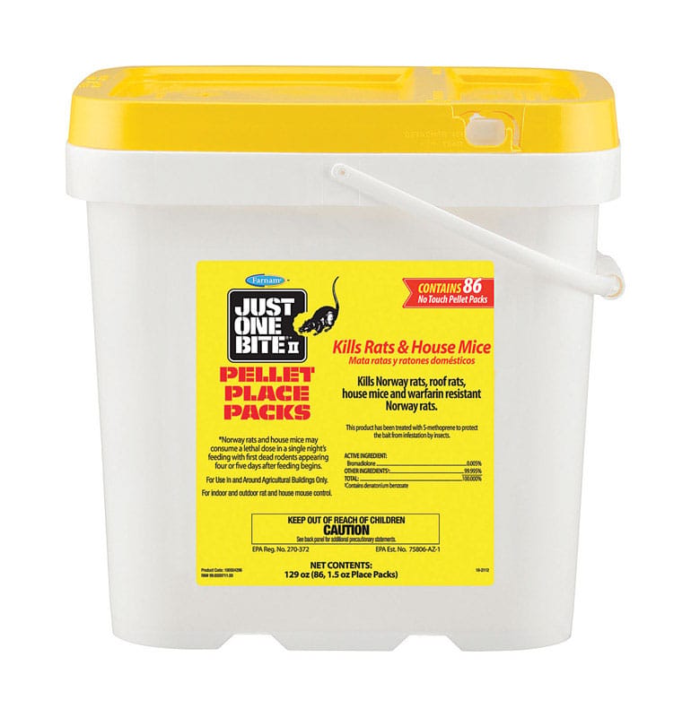 Farnam 100504296 Just One Bite II Bait Packs For Mice and Rats 1.5 oz 86 pk