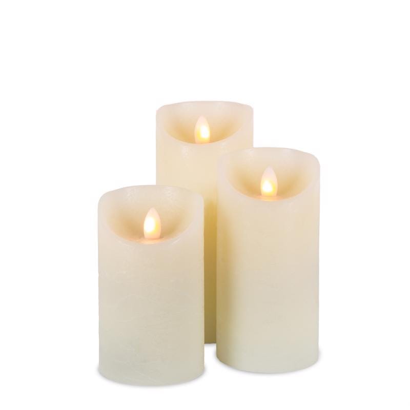 Gerson 44612 LED Bisque Flameless Candles 8 in.