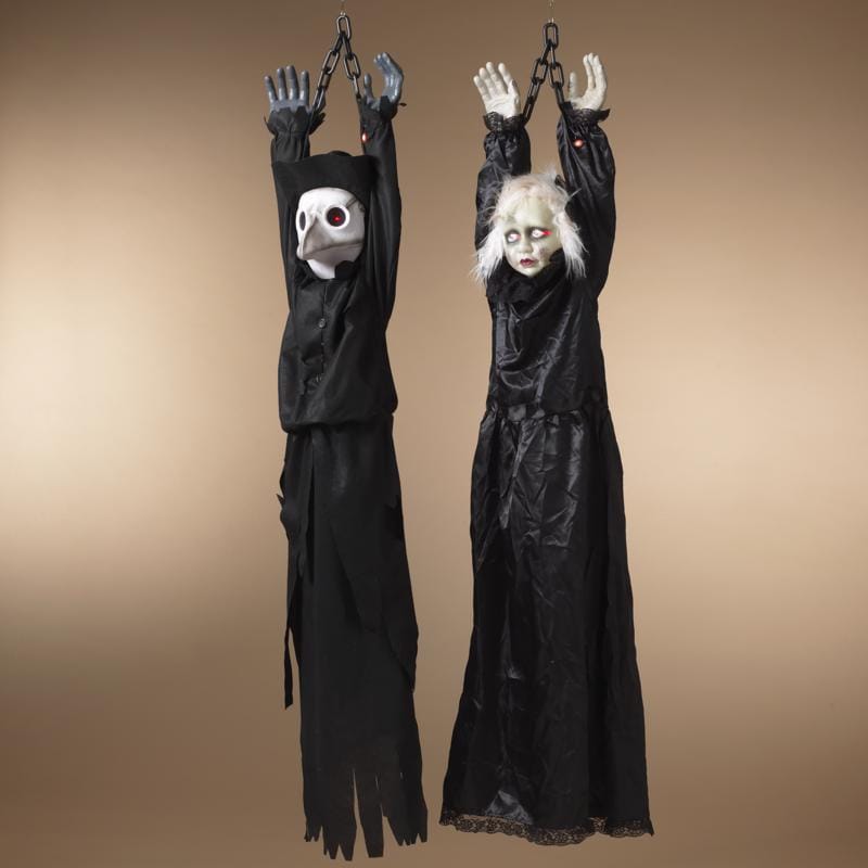 Gerson 2603420 4 ft. Lighted Animated Hanging Figurine Halloween Decor