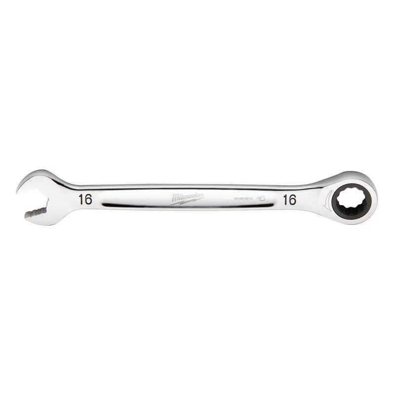 Milwaukee 45-96-9316 16 mm X 16 mm 12 Point Metric Ratcheting Combination Wrench 8.58 in. L 1 pc