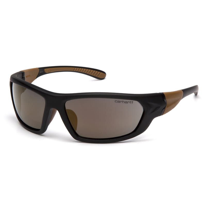 Carhartt CHB290D Carbondale Anti-Fog Safety Glasses Antique Mirror Lens Black/Tan Frame 1 pc