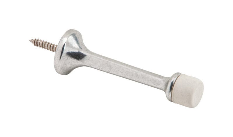 Ives 61A92 3-1/8 in. W X 7/8 in. L Aluminum Metallic Door Stop Mounts to wall