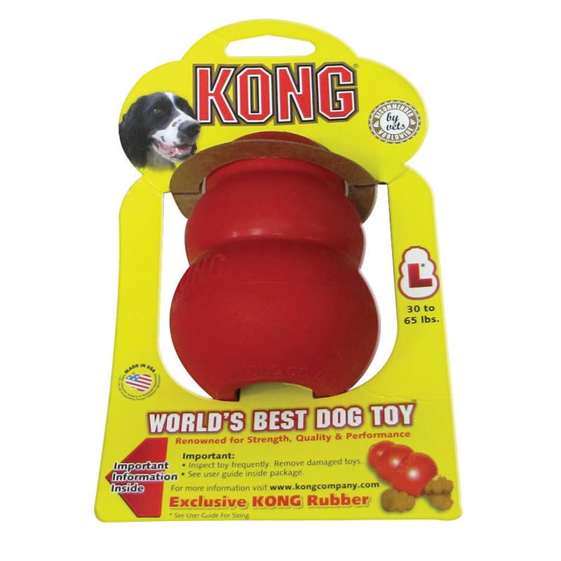 Kong KO-T1 For Dog Red Rubber Dog Toy Large 1 pk