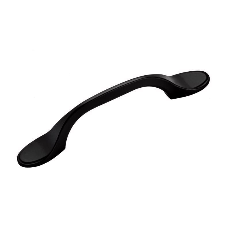 Amerock BP21935FB Transitional Arch Cabinet Pull 3 in. Matte Black Black 1 pk