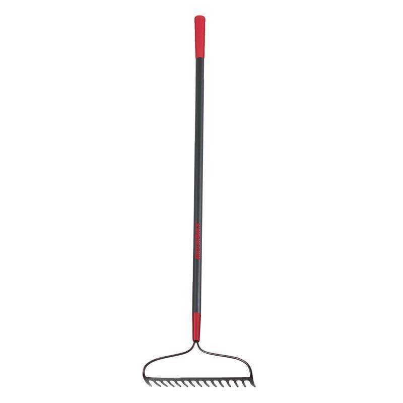 Razor-Back 63184 66.5 in. 15 Tine Forged Steel Bow Rake Fiberglass Handle