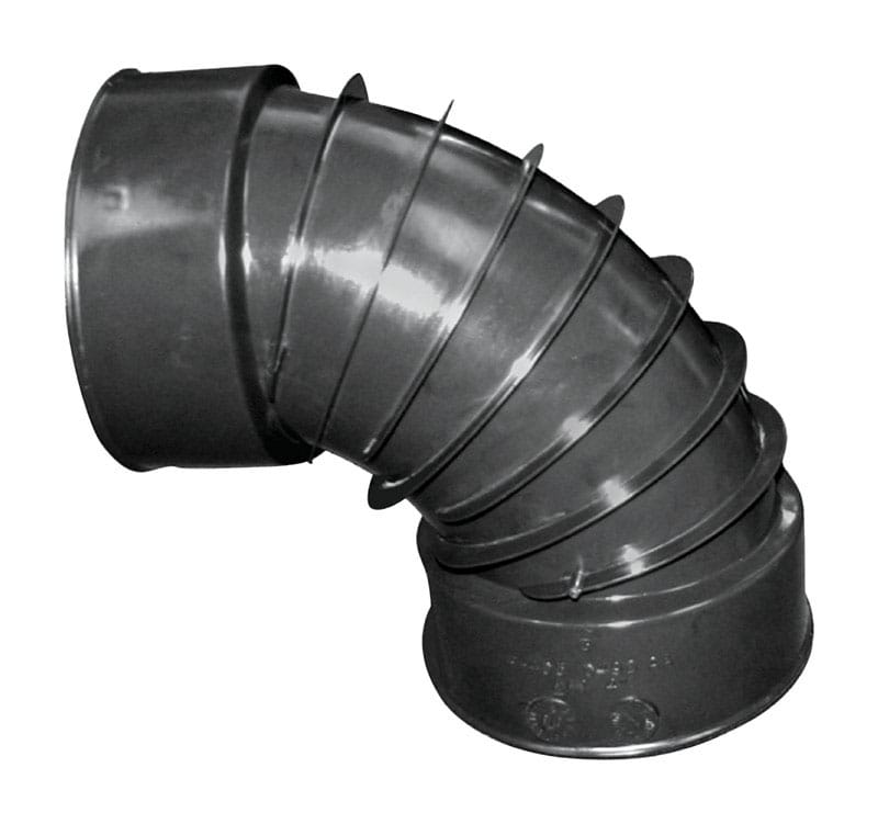 Advanced Drainage Systems 0390AA 3 in. Snap X 3 in. D Snap Polyethylene 7 in. 90 Degree Elbow 1 pk