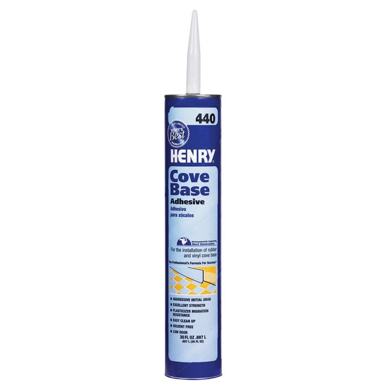 Henry 12107 440 High Strength Beige Cove Base Adhesive 30 oz