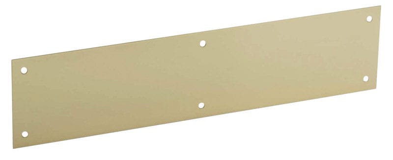 Schlage C8400B3 6X30 6 in. H X 30 in. L Bright Brass Brass Kickplate
