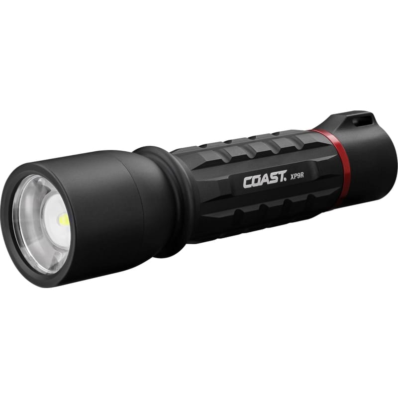 Coast 30331 XP9R 1500 lm Black LED Rechargeable Rechargeable Flashlight CR123 Battery