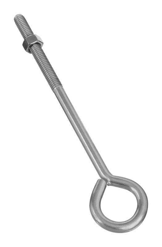 National Hardware N221-671 3/8 in. X 8 in. L Stainless Stainless Steel Eyebolt Nut Included