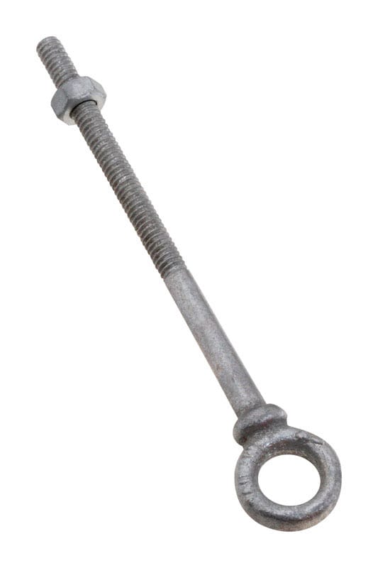 National Hardware N245-084 1/4 in. X 4 in. L Galvanized Forged Steel Eyebolt Nut Included
