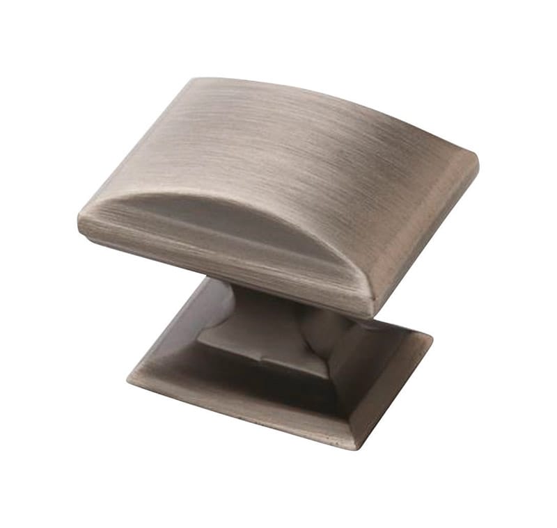Amerock BP29340AS Candler Rectangle Cabinet Knob 1-1/8 in. Antique Silver 1 pk