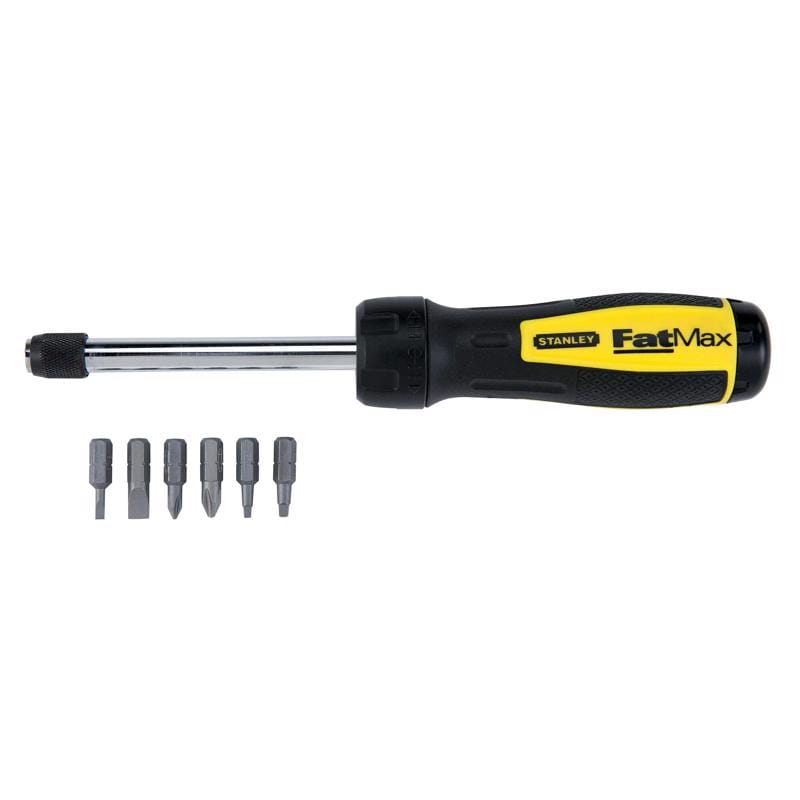 Stanley 69-189 Fatmax Multi-Bit Ratchet Screwdriver 11.8 in. 1 pc