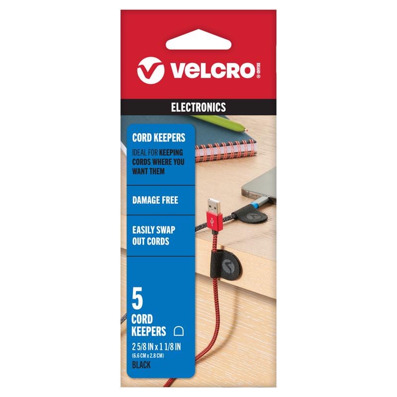 Velcro Brand VEL-30820-USA Mini Nylon Cord Organizer 2.63 in. L 5 pk