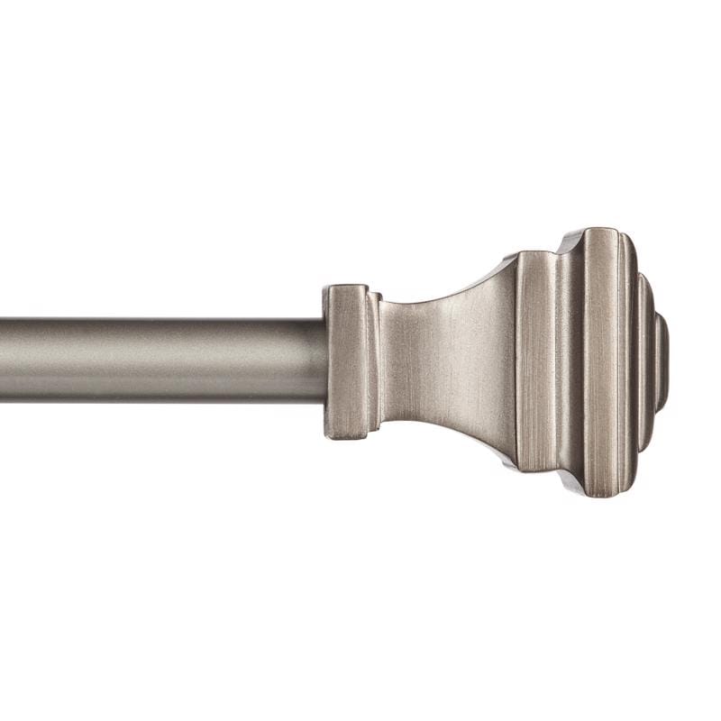 Kenney KN75244NP Pewter Silver Modern/Contemporary Curtain Rod 36 in. L X 66 in. L