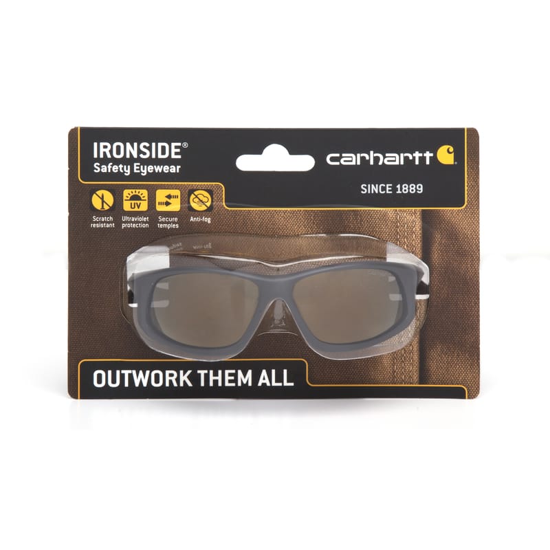 Carhartt CHB690DTCC Ironside Anti-Fog Safety Glasses Antique Mirror Lens Black Frame 1 pc