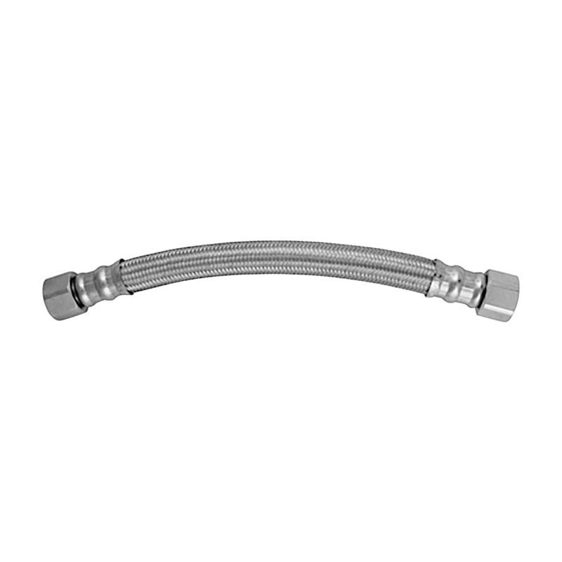Plumb Pak PP888-1LF 3/4 in. FIP in. X 3/4 in. D FIP 12 in. Stainless Steel Water Heater Supply Connector