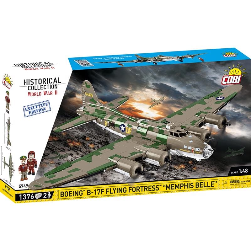 Cobi COBI-5749 Boeing B-17F Flying Fortress Airplane Block Set Multicolored 1376 pc