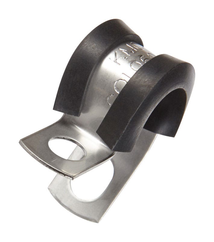 Jandorf 61532 3/8 in. D Stainless Steel Cushion Clamp 2 pk