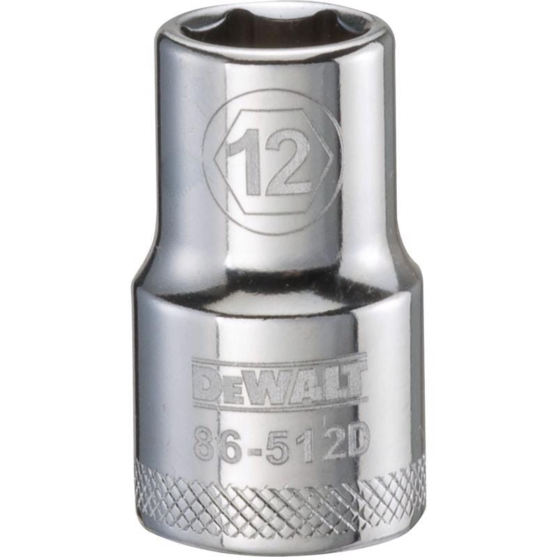 Dewalt DWMT86512OSP 12 mm X 1/2 in. drive Metric 6 Point Socket 1 pc