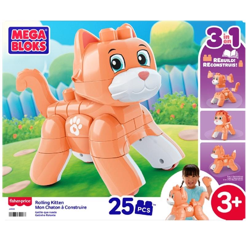 Mega Bloks JMK86 Rolling Kitten Building Set