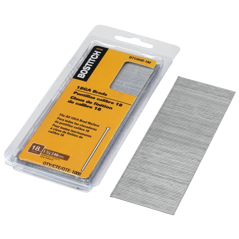 Stanley Bostitch BT1345B-1M Bostitch 18 Ga. X 1-3/4 in. L Coated Steel Brad Nails 1000 pk