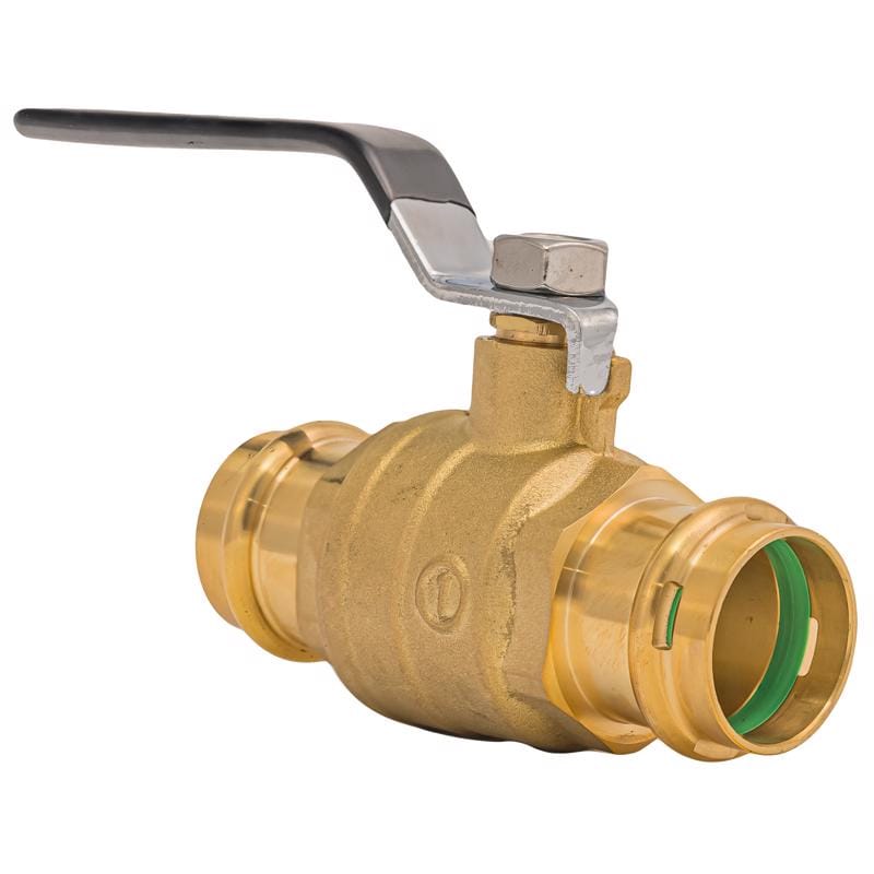 QuickFitting SPBV33R 1 in. Brass Press Ball Valve