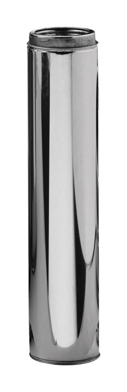 Selkirk 206148U 6 in. D X 48 in. L Stainless Steel Chimney Pipe