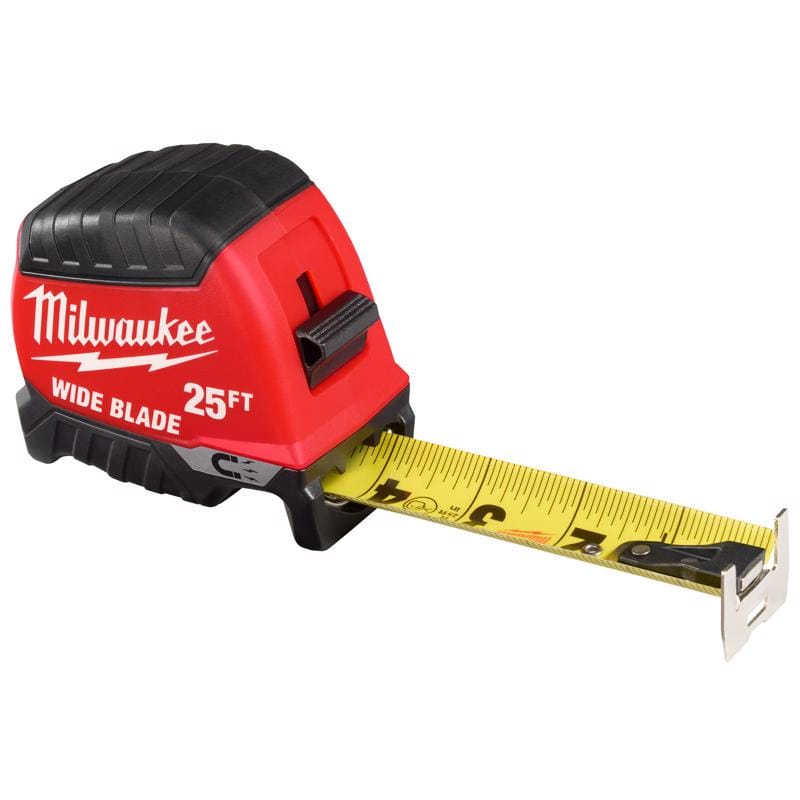 Milwaukee 48-22-1225M 25 ft. L X 1-5/16 in. W Compact Wide Blade Magnetic Tape Measure 1 pk