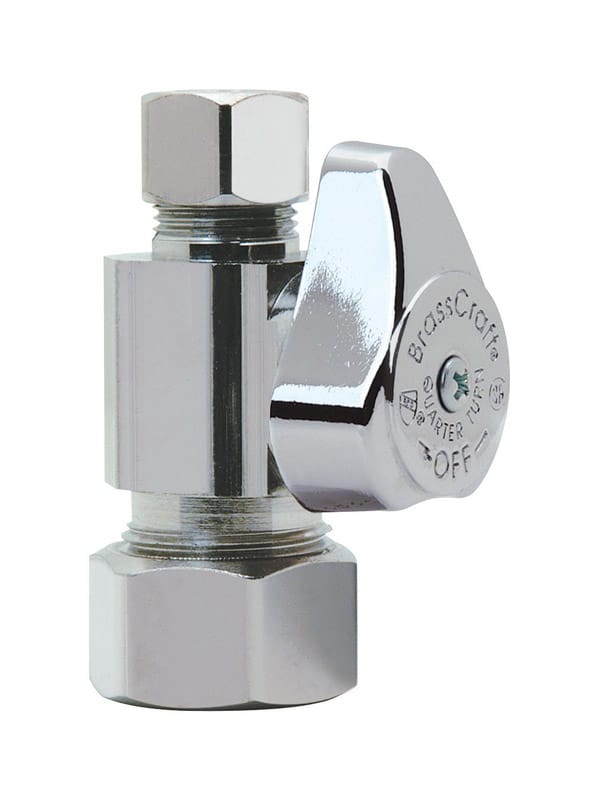 BrassCraft G2CR11X CD 3/8 in. Compression outlets X 3/8 in. Compression Brass Straight Valve
