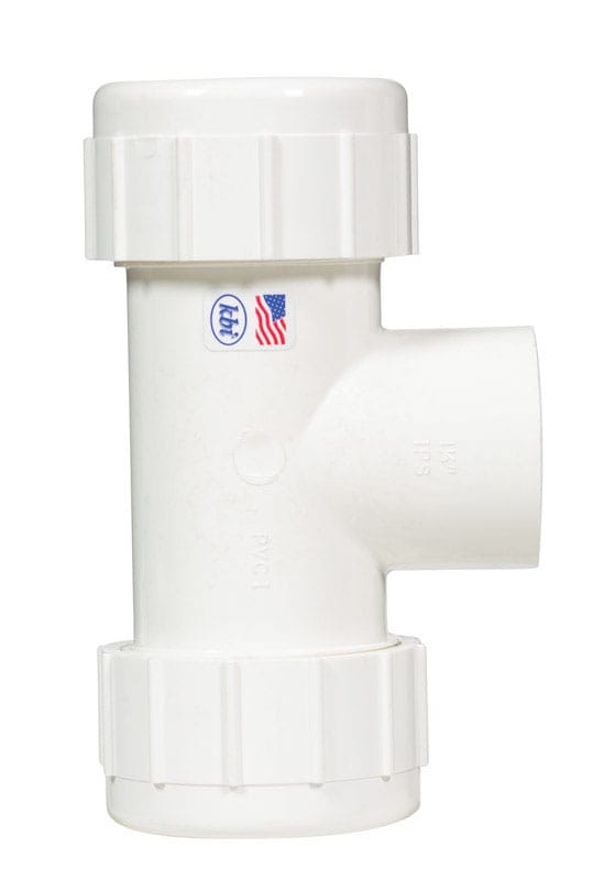 Homewerks 511-48-114B Schedule 40 1-1/4 in. Compression X 1-1/4 in. D Compression PVC Compression Tee 1 pk