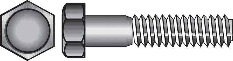 Hillman 0831502 1/4-20 in. D X 1/2 in. L Stainless Steel Hex Head Cap Screw 100 pk