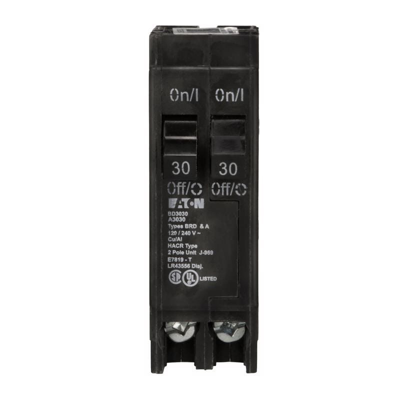 Eaton BD3030 30/30 amps Tandem 2-Pole Circuit Breaker