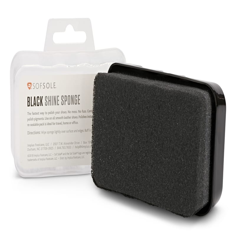 Sof Sole 91837 Black Shine Sponge Shoe Polish