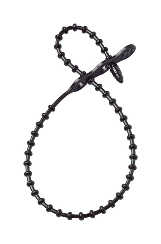 Gardner Bender 45-8BEADBK 8 in. L Black Beaded Cable Tie 15 pk