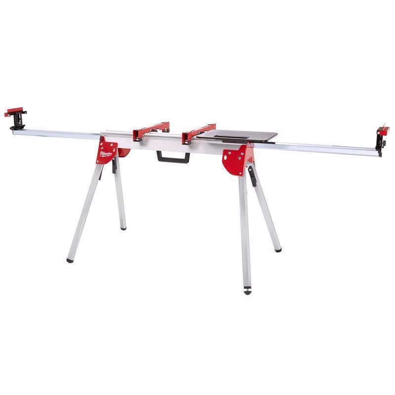 Milwaukee 48-08-0551 Aluminum 100 in. L X 32 in. H X 27 in. W Stand Miter Saw Stand 500 lb Red 1 pc