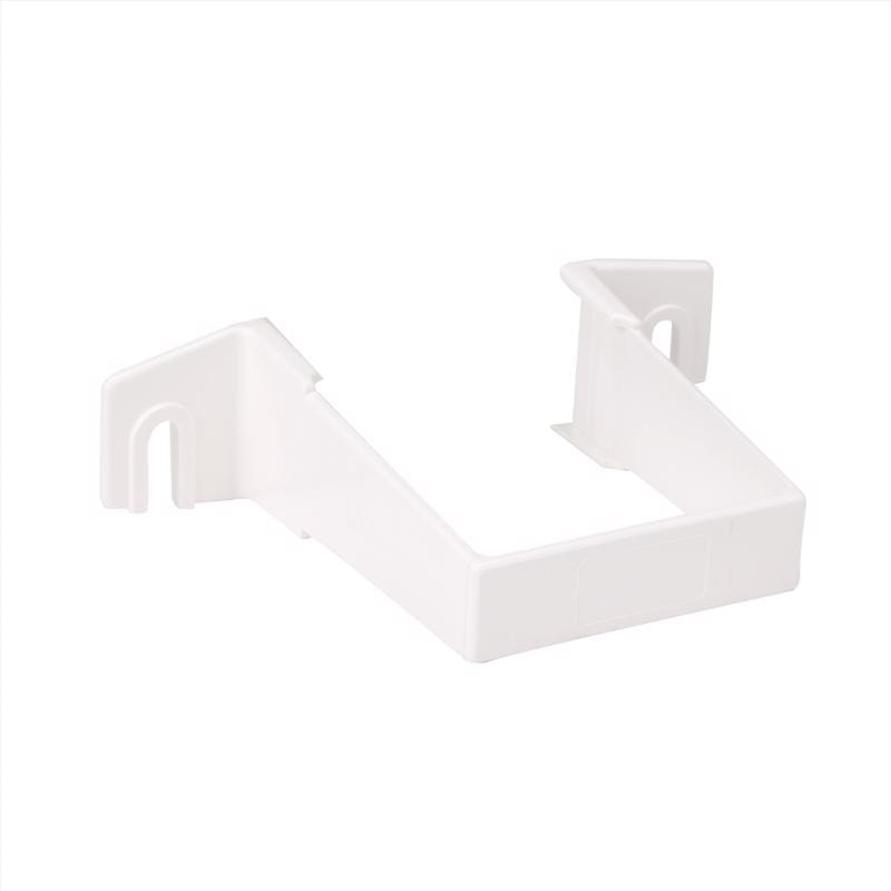 Amerimax T0534HP 1 in. H X 3.3 in. W X 4.3 in. L White Vinyl U Downspout Bracket
