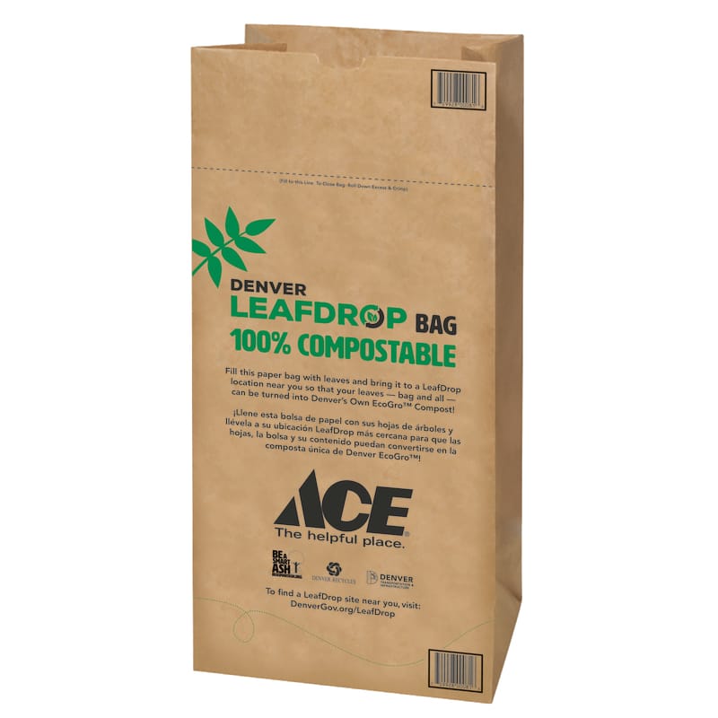 Ampac DENVER-B Ace Denver Leafdrop 30 gal Lawn & Leaf Bags Flat Top 5 pk