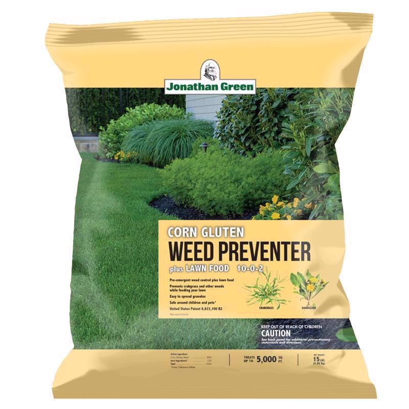Jonathan Green 11591 Corn Gluten Weed Preventer Weed Preventer Lawn Fertilizer For All Grasses 5000 sq ft