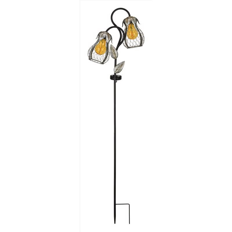 Regal Art & Gift 13164 Multicolored Glass/Metal 36 in. H X 11 in. L X 4.5 in. W Tulip Solar Garden Stake