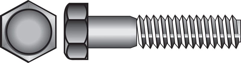 Hillman 190219 3/8 in. D X 7 in. L Zinc Plated Steel Hex Bolt 50 pk