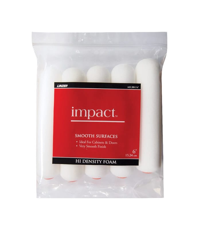 Linzer MR 200-5 0600 Impact Foam 6 in. W Mini Paint Roller Cover 5 pk