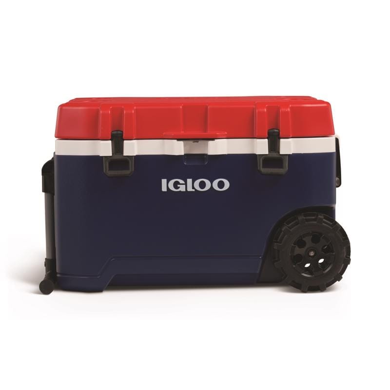 Trailmate 35111 Blue/Red/White 75 qt Roller Cooler