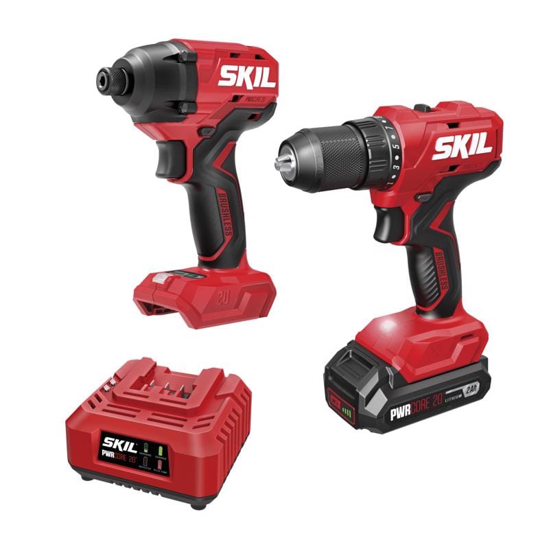Skil CB8002B-10 Cordless Brushless 2 Tool Combo Kit